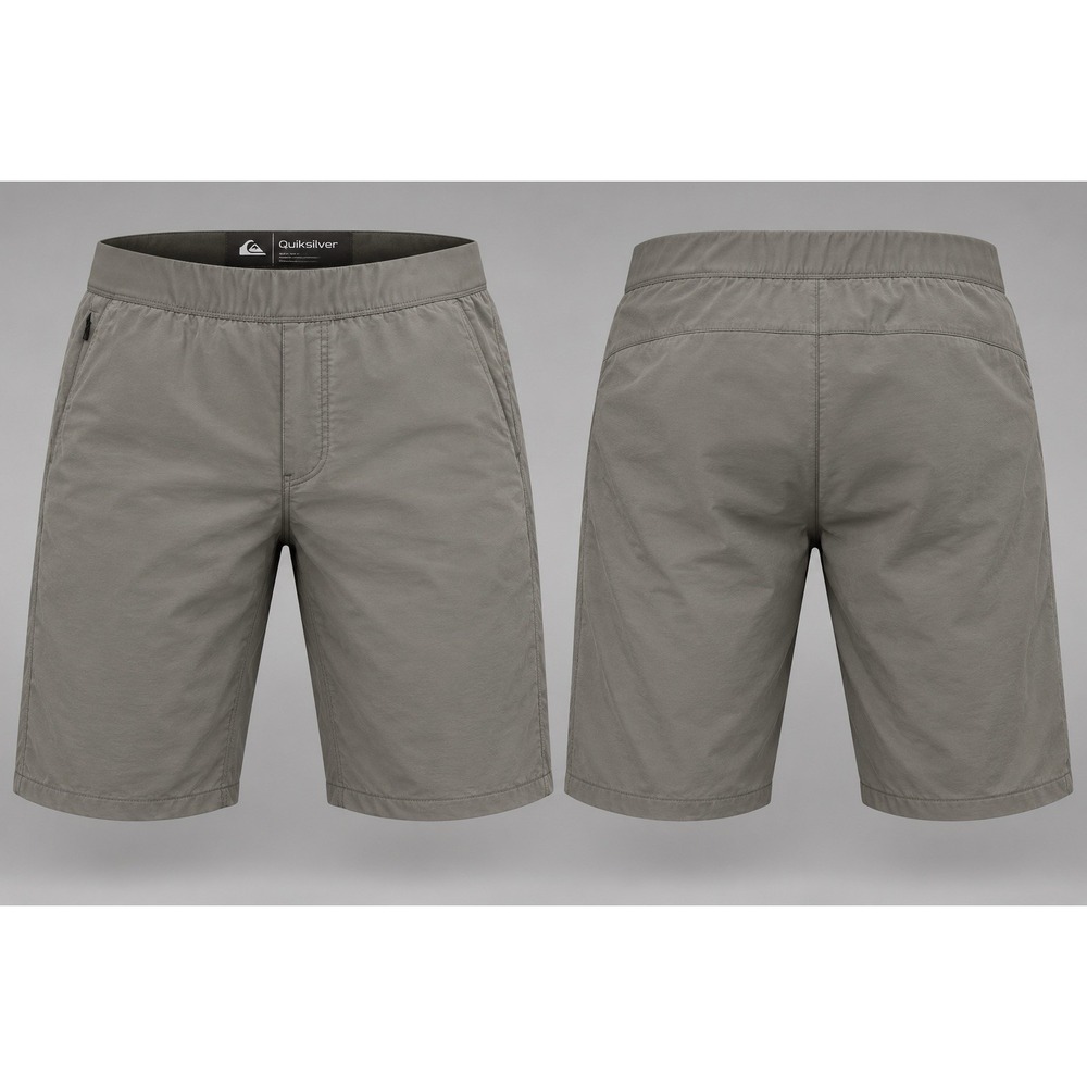 Public Rec Shorts Mens 36 gray Athletic Nylon Stretch Zip Pockets Drawstring